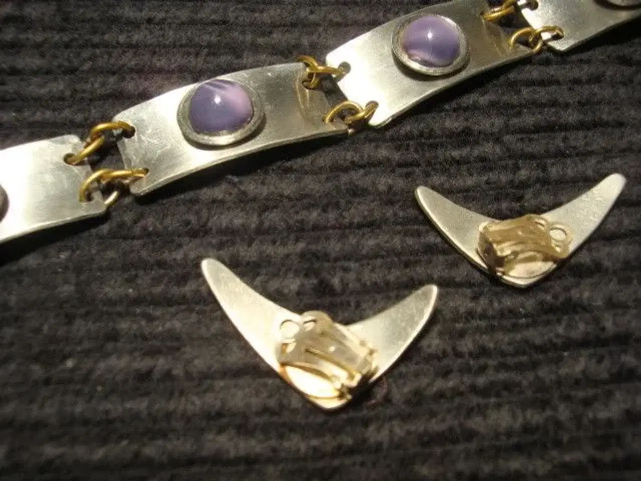 Billede 3 - Tin halskæde, armbånd og øreclips