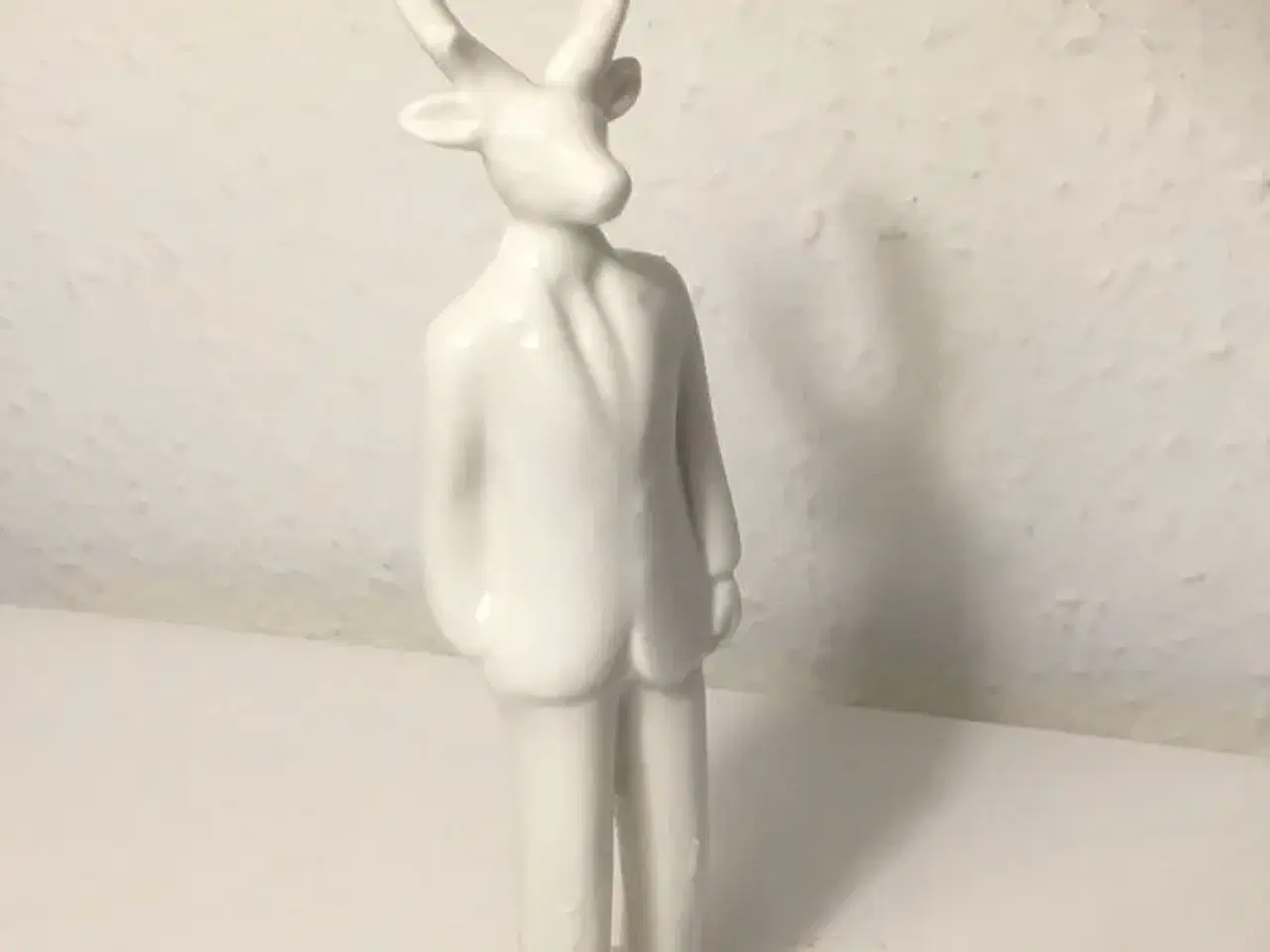 Billede 2 - Dådyr rensdyr bambi Hvid porcelænsfigur