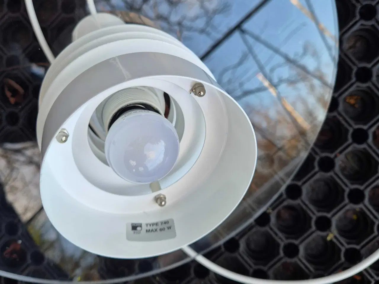 Billede 16 - Svævende 80'er-pendel med gennemsigtig skærm