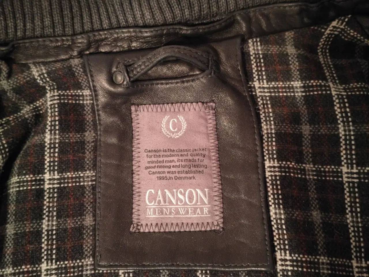 Billede 4 - Sort skindjakke til mænd