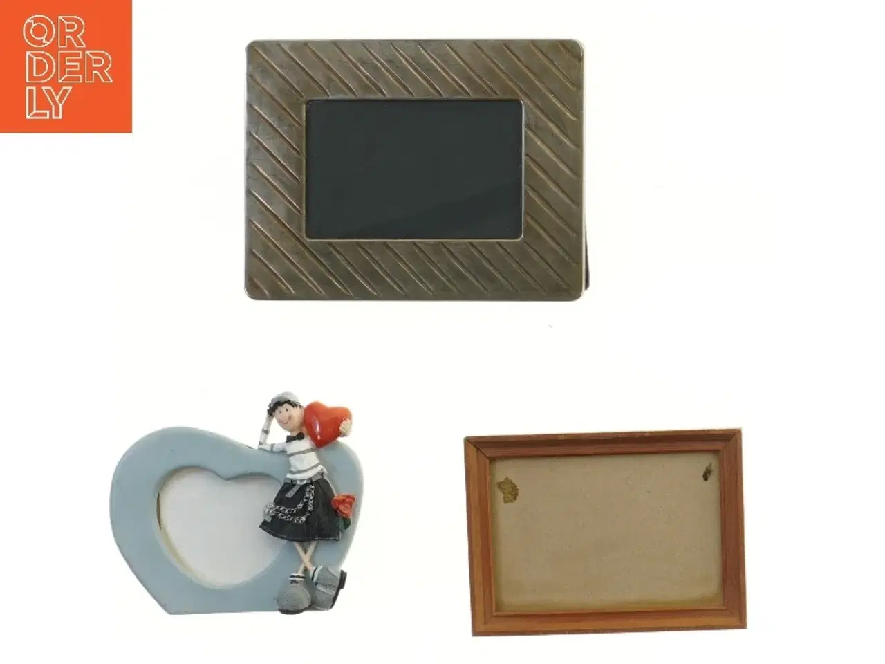 Billede 1 - Fotografirammer, 3 stk (str. 3 stk 18,5 cm)