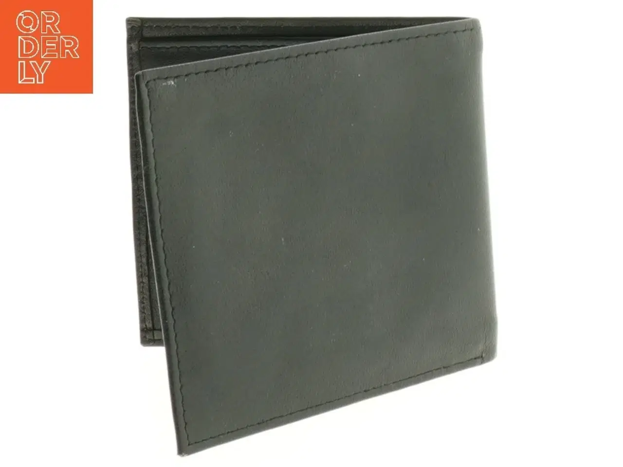 Billede 2 - Sort læderpung (str. 12 x 10 cm)