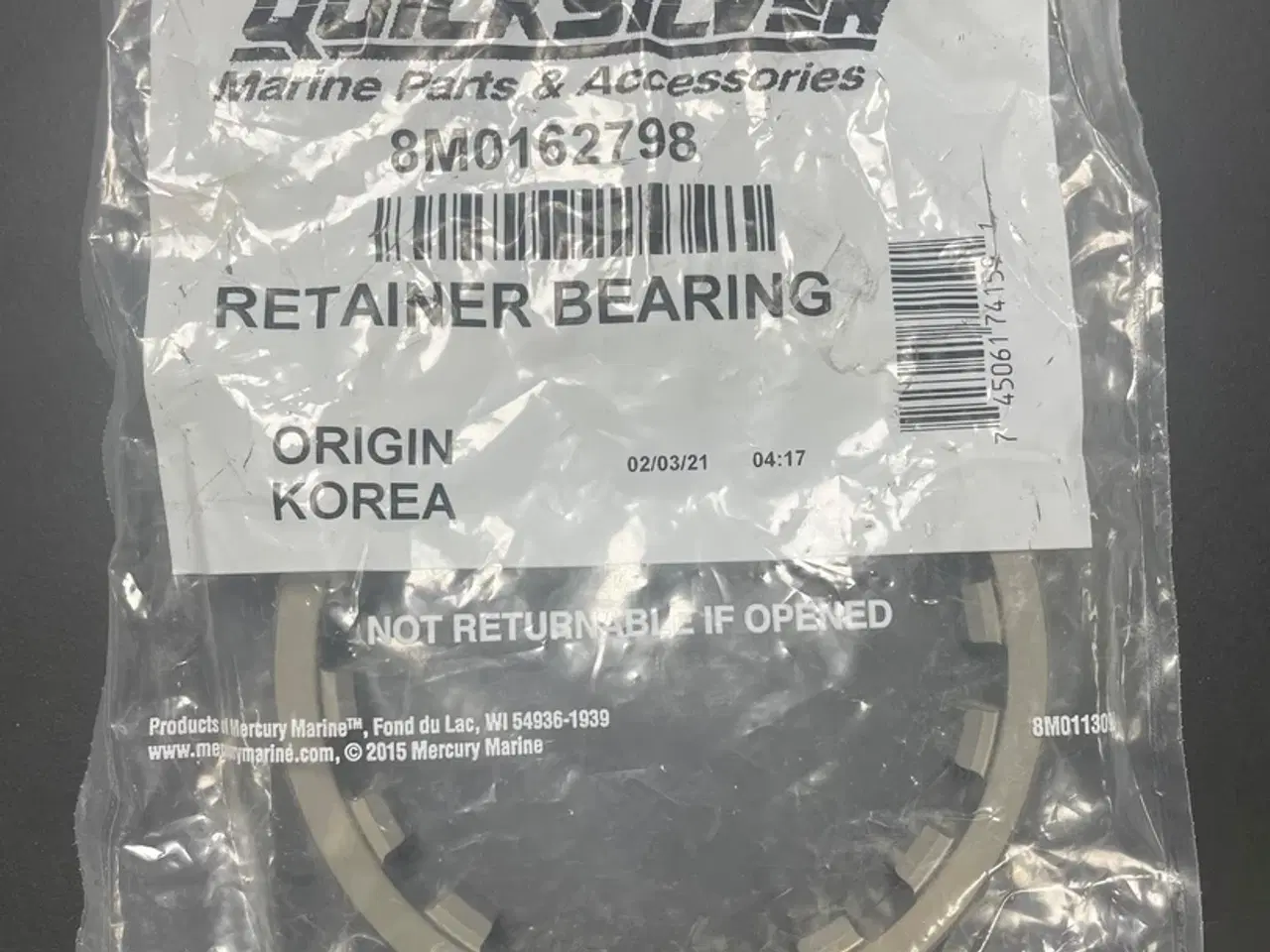 Billede 1 - Quicksilver Retainer Bearing