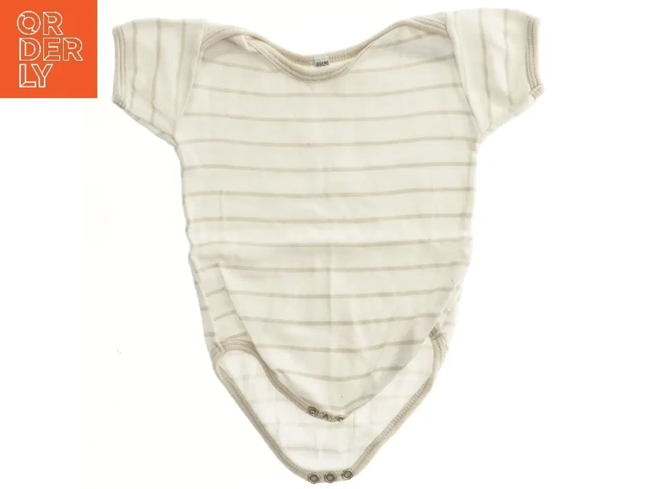 Billede 2 - Kortærmet bodystocking med striber (str. 68)