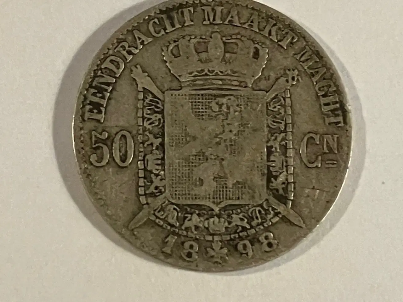 Billede 1 - 50 Centimes 1898 Belgium