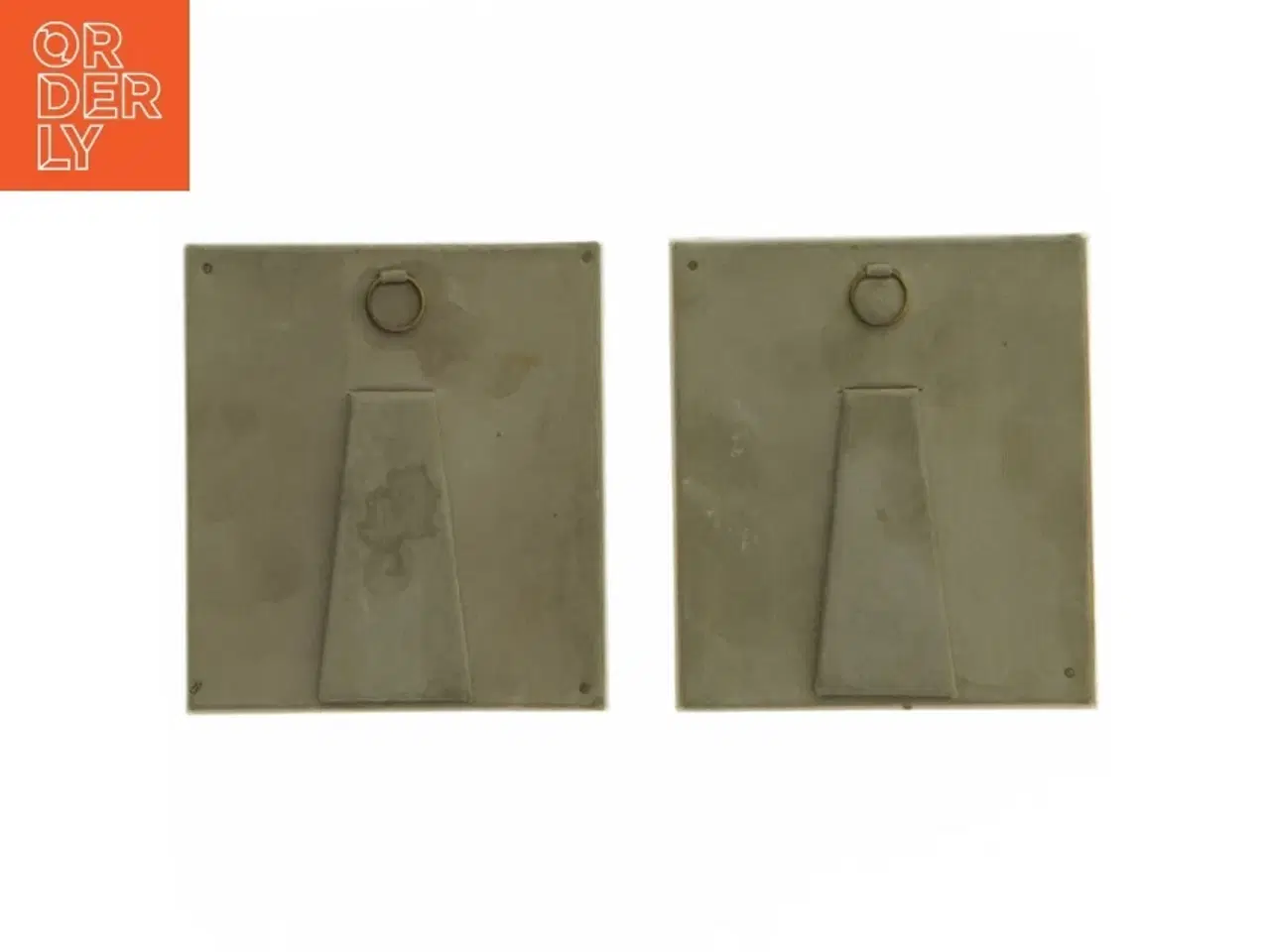 Billede 3 - Antikke miniature malerier med ramme af ben (str. 10x9 cm)