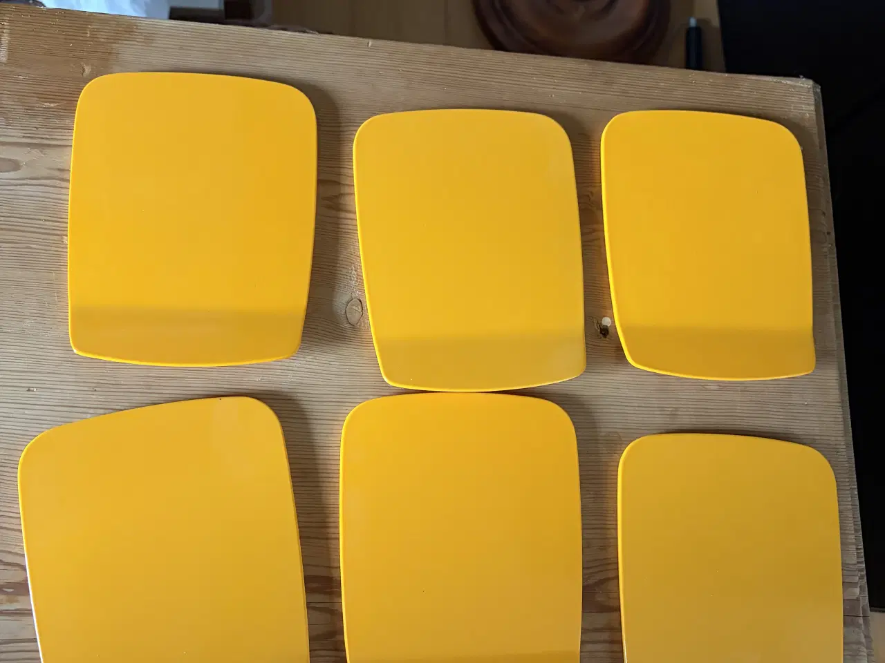 Billede 3 - 6 gule smørbrætter fra Rosti Mepal