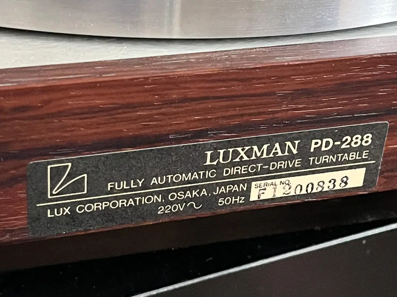 Billede 2 - Luxmann pd 288 med Ortofon pickup