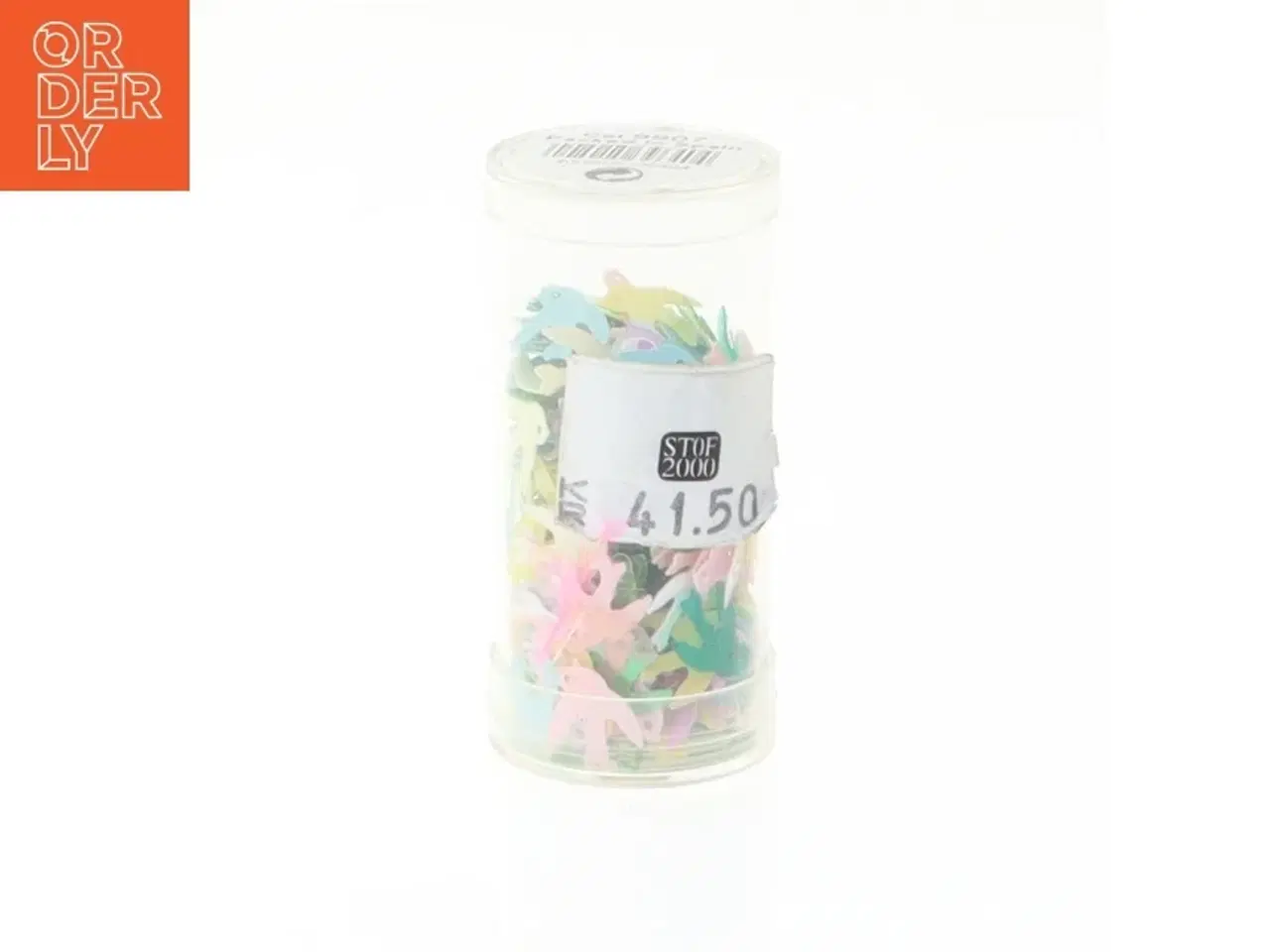 Billede 1 - Kreativt konfetti i forskellige farver fra Stof 2000 (str. 5 og en halv cm x 2 og en halv cm)