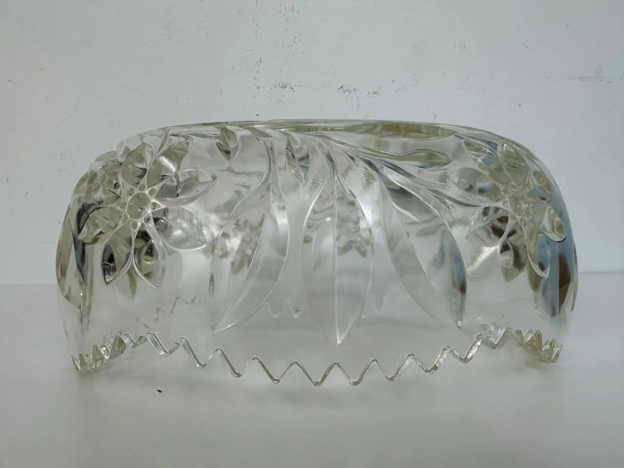 Billede 7 - Stor skål i krystalglas, vintage