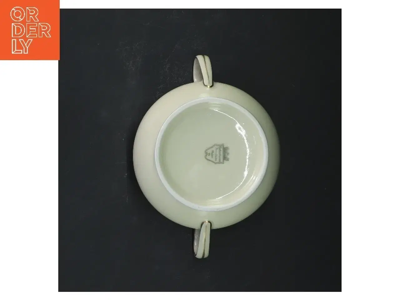 Billede 4 - Sukkerskål med låg og håndtag fra Københavns Porcellains Maleri (str. 12x12 cm)