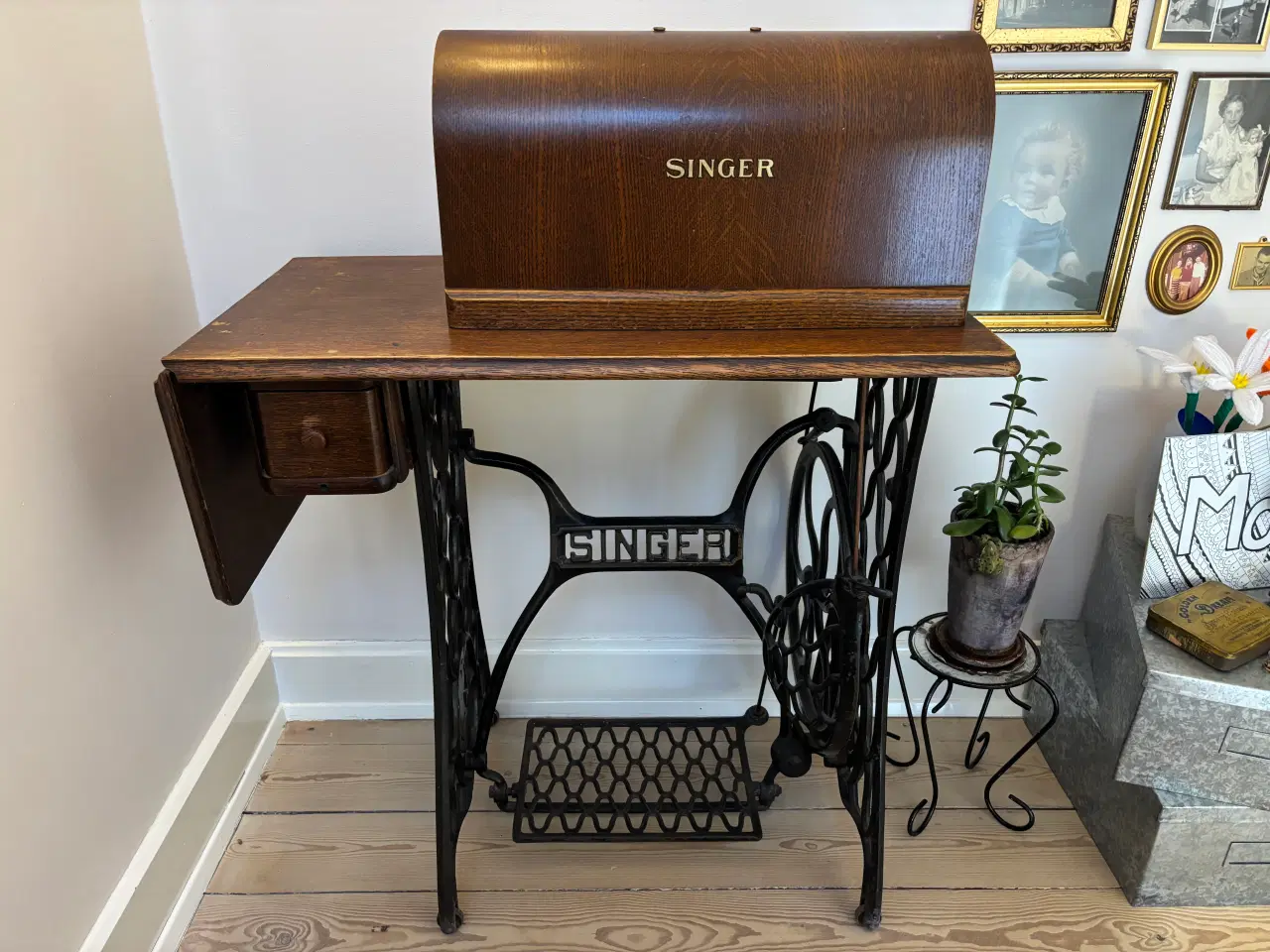 Billede 1 - Singer symaskine med Sphinx mønster