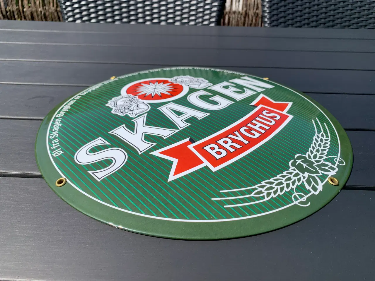 Billede 2 - Flot emalieskilt fra Skagen Bryghus