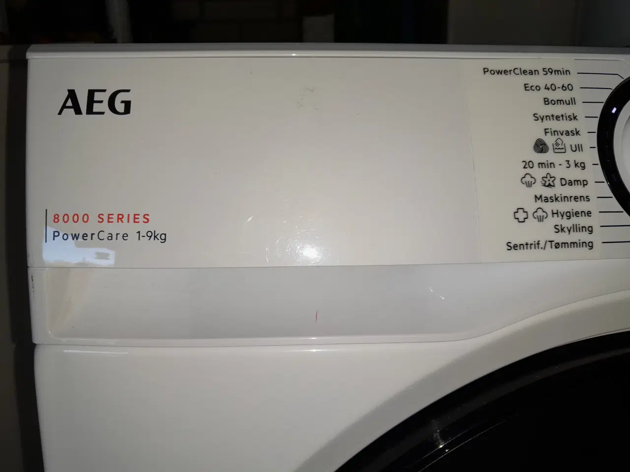 Billede 2 - Aeg 9kg vaskemaskine 2,5 år gammel 
