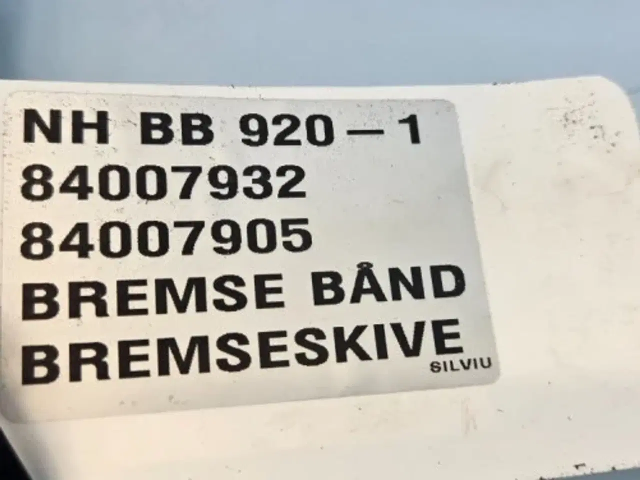 Billede 9 - New Holland BB920 Bremse 84007932