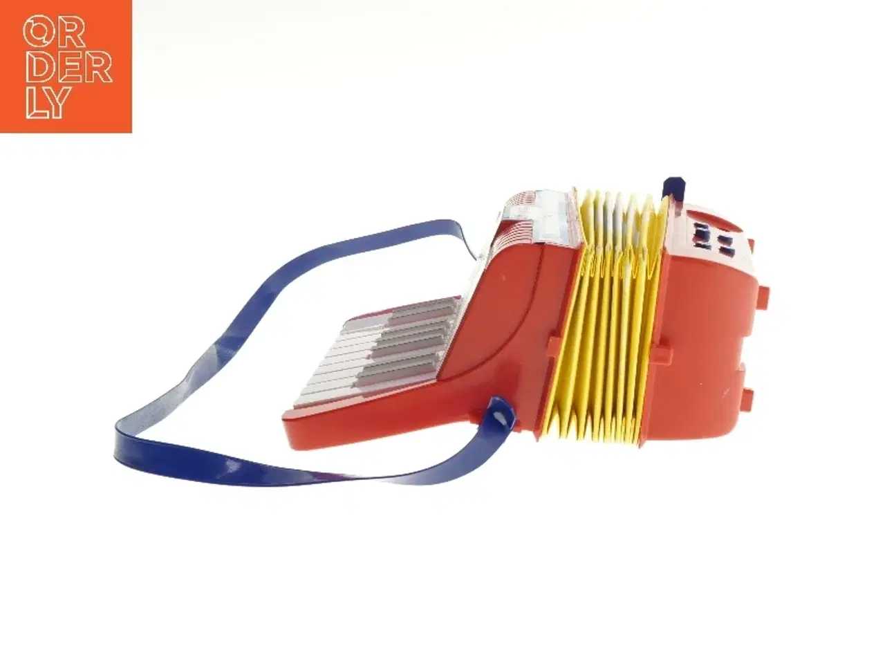 Billede 2 - Legetøjs harmonika med rem (str. 24x21 cm)