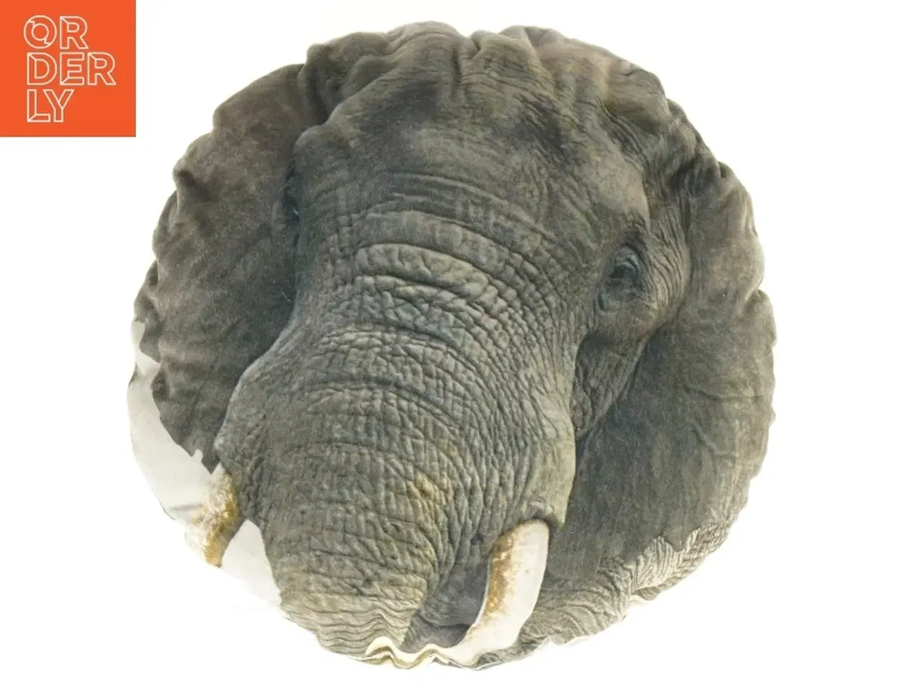 Billede 1 - Rund Elefant skulptur pude (str. Ø 30 cm)
