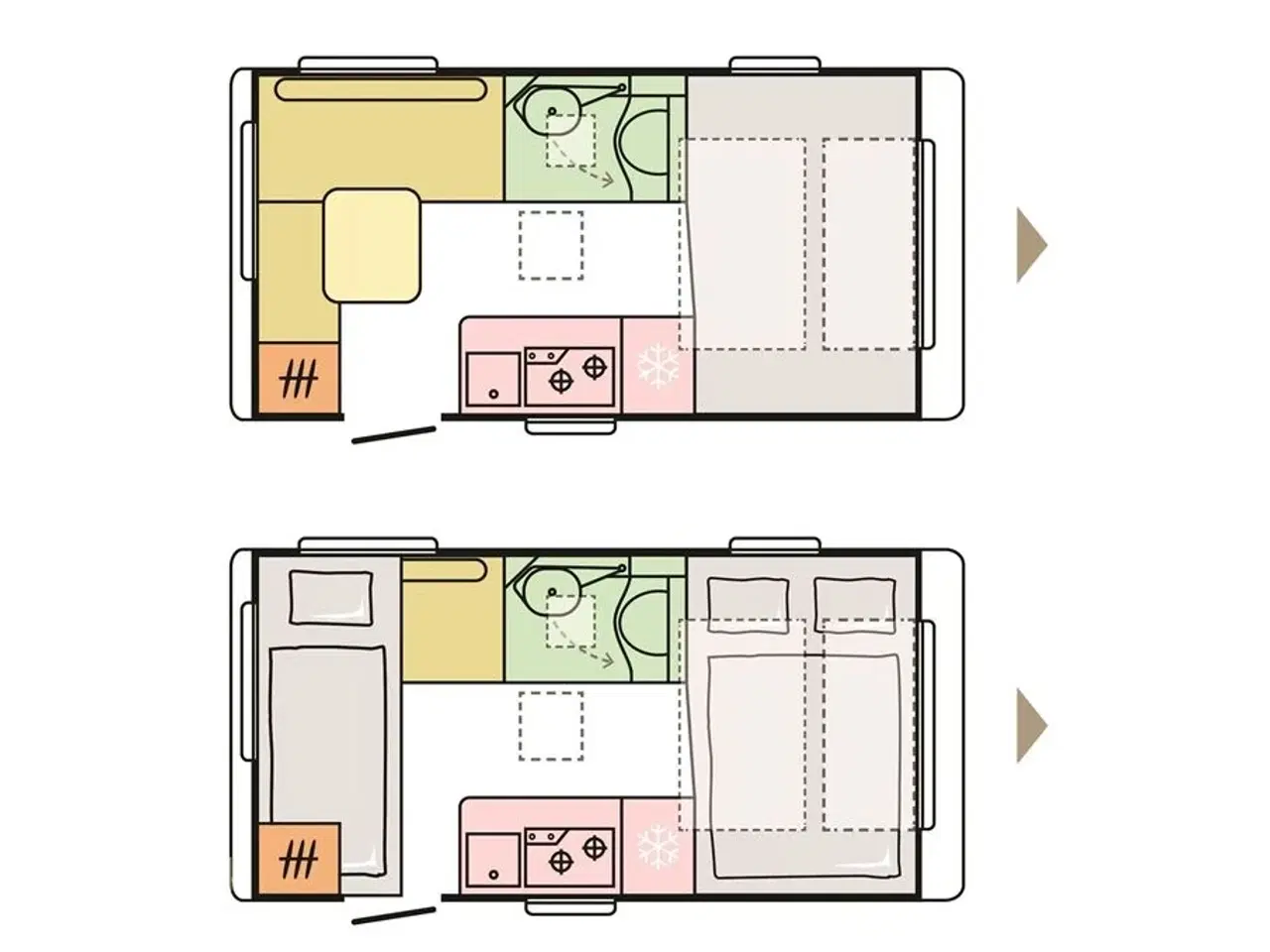 Billede 21 - 2026 - Adria Action 391 PD   Tværstillet dobbeltseng, L-siddegruppe, LED-kanallys, TV-holder,  alufælge, panorama-vindue, stort køleskab, el-gulv-varme, Truma Combi 4