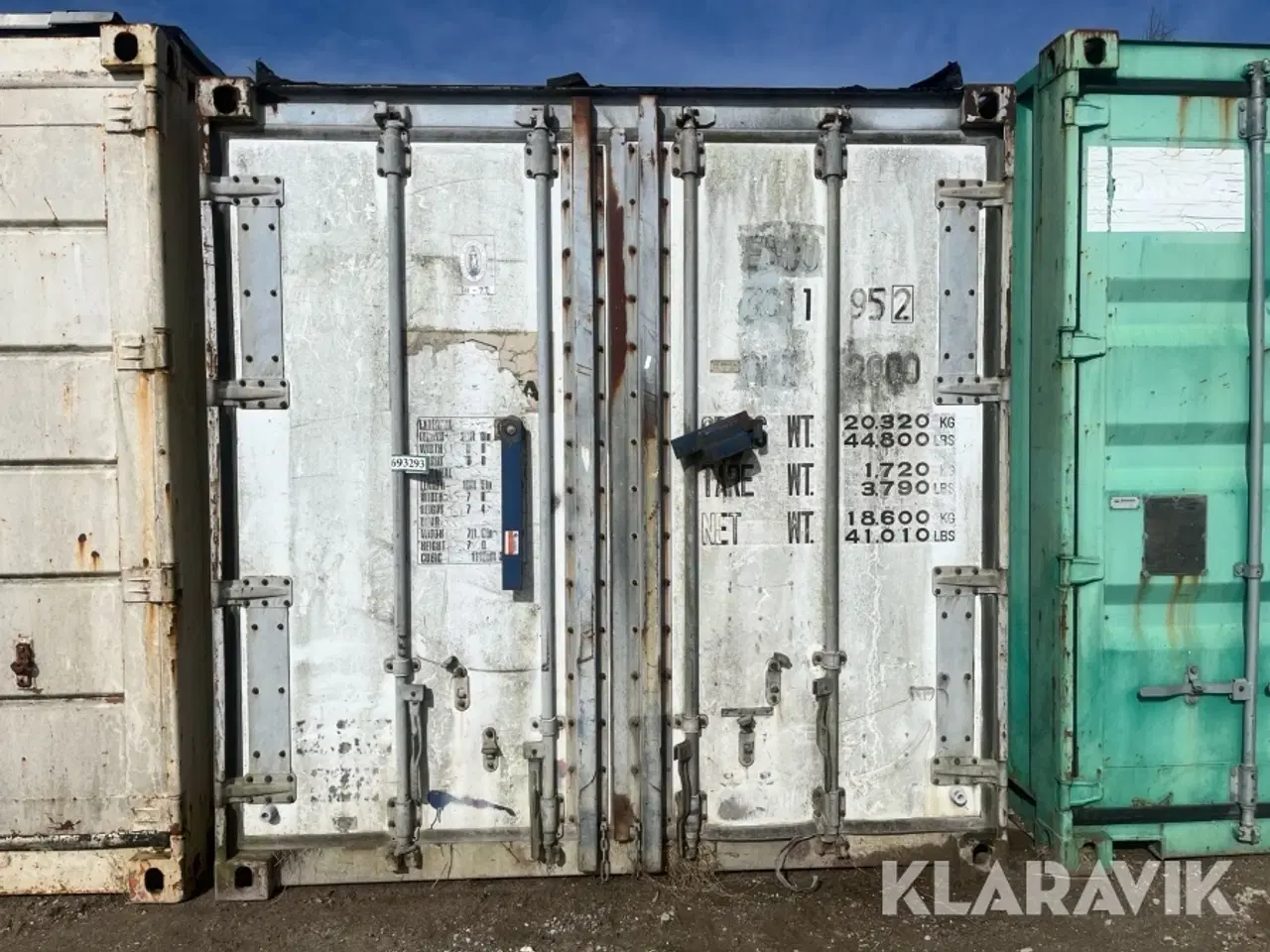 Billede 1 - 20 fods container alukasse isoleret