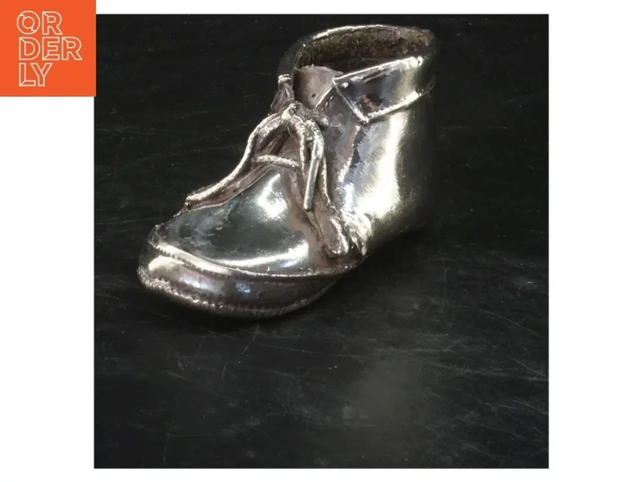 Billede 1 - Børnesko af sølv (str. 6x11,5 cm)