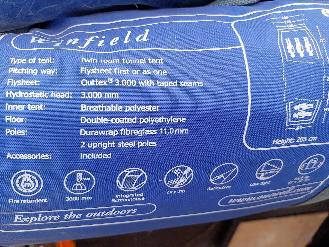 Billede 2 - 5-personers telt - Winfield