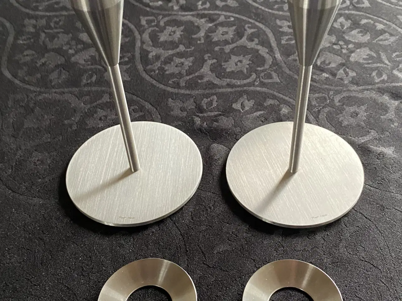 Billede 4 - Piet Hein lysestager m. Lysmanchetter