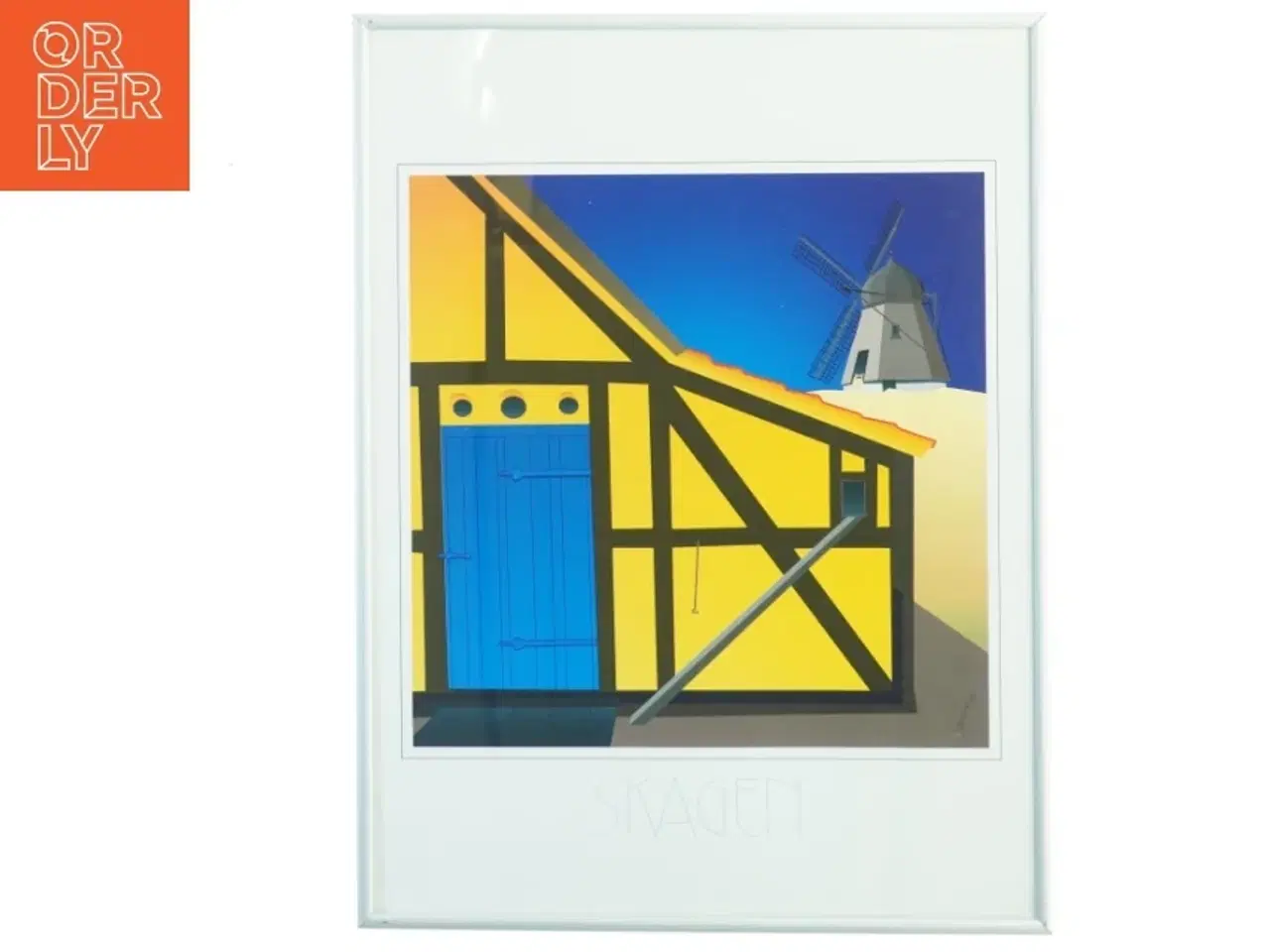 Billede 1 - Indrammet Skagen plakat (str. 41 x 30 cm)