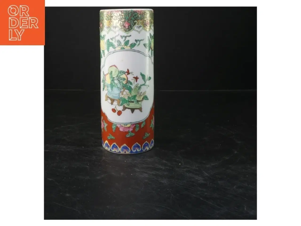 Billede 1 - Dekorativ vase (str. 20x8 cm)