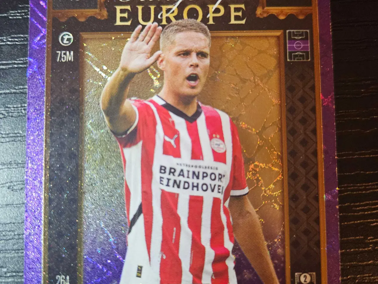 Billede 1 - Joey Veerman Kings Of Europe Purple Fodboldkort 