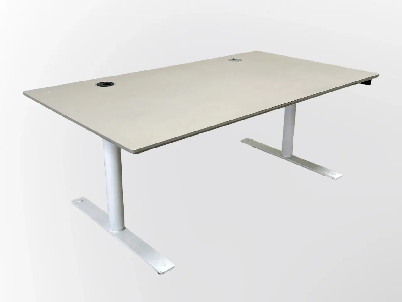 Billede 1 - Linak Hæve/sænkebord – Grå/Hvidt Stel 160x90