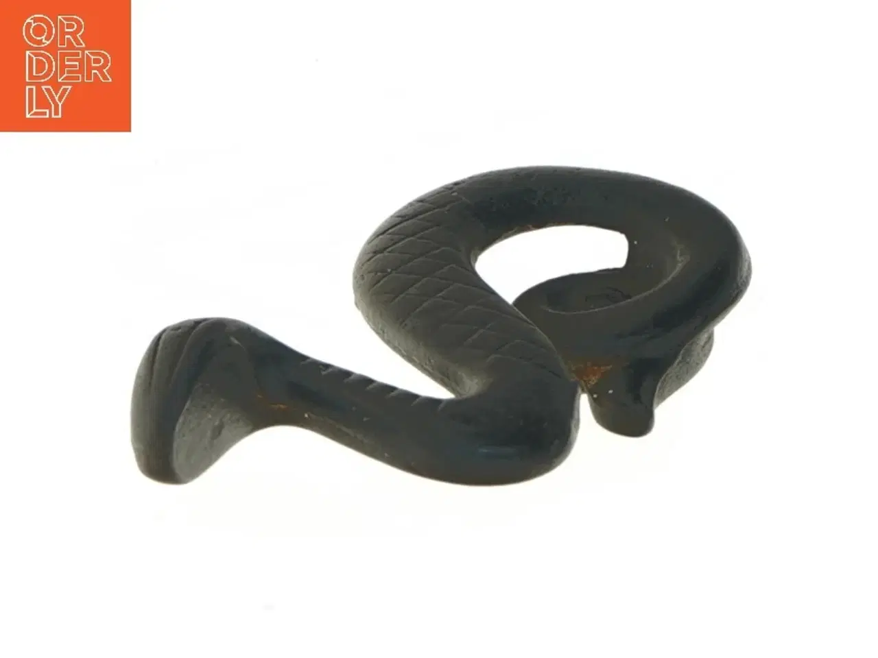 Billede 3 - Sort dekoration i form af en slynget figur (str. 13x7 cm)