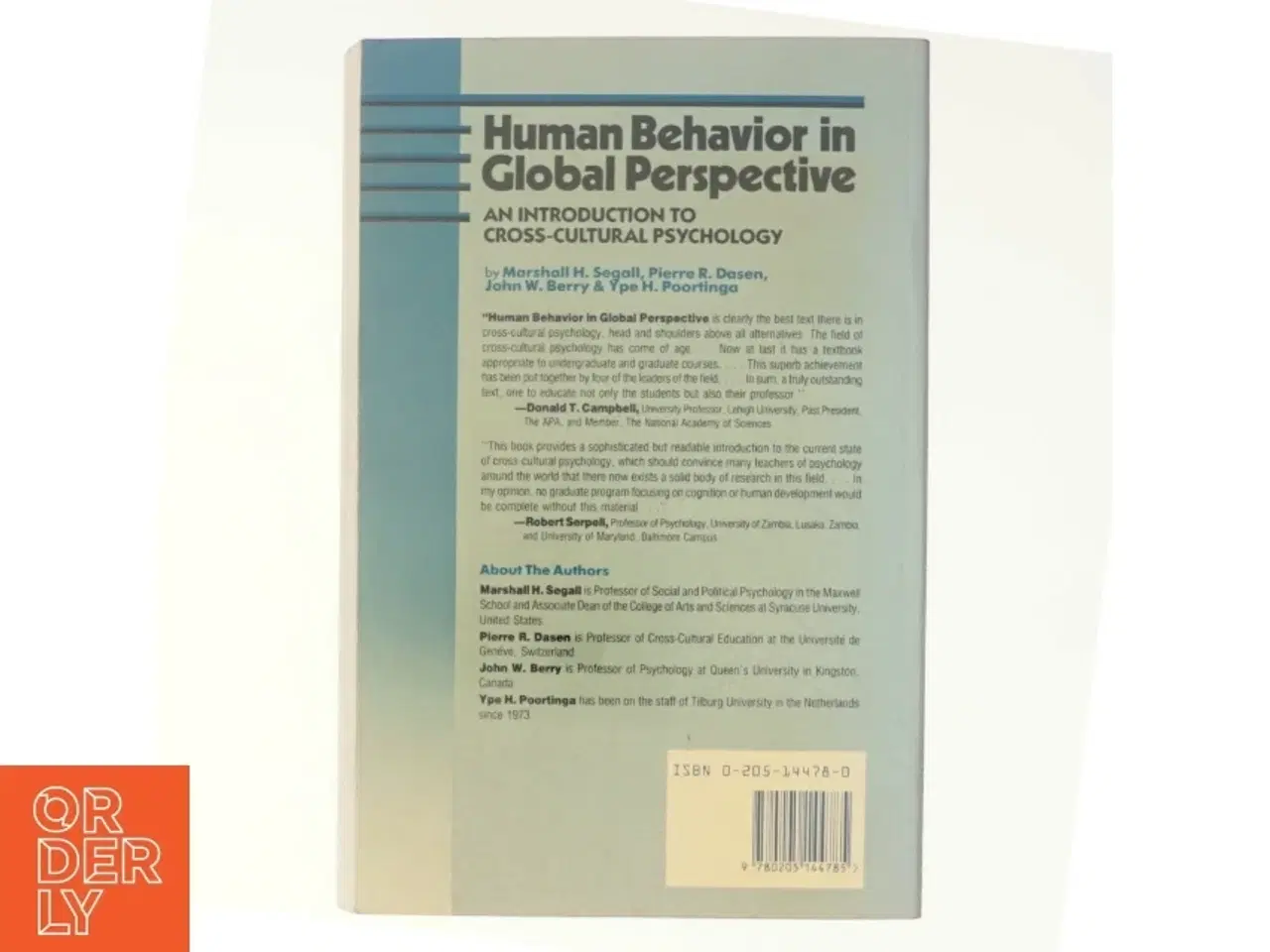 Billede 3 - Human Behavior in Global Perspective af Marshall H. Segall (Bog)