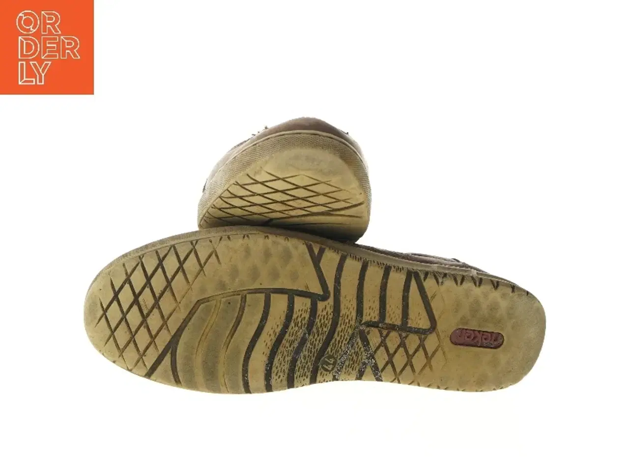 Billede 2 - Brune læder slip-on sko str. 44 fra Rieker (str. 44 )