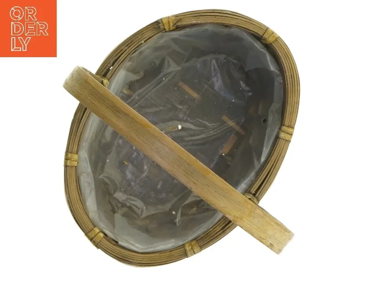 Billede 4 - Lille flettet kurv med hank (str. 20x15 cm)