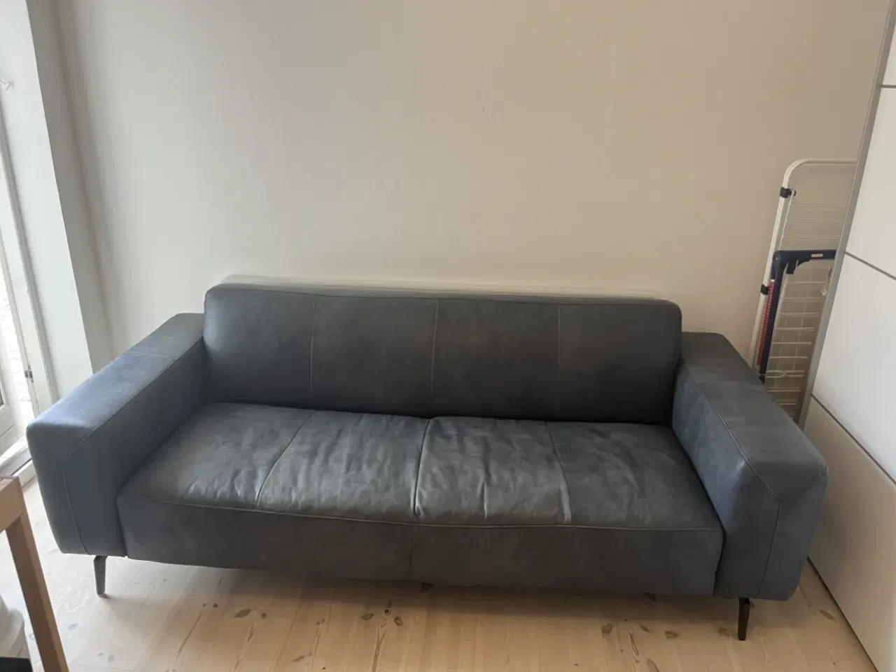 Billede 1 - 3 personers lædersofa 