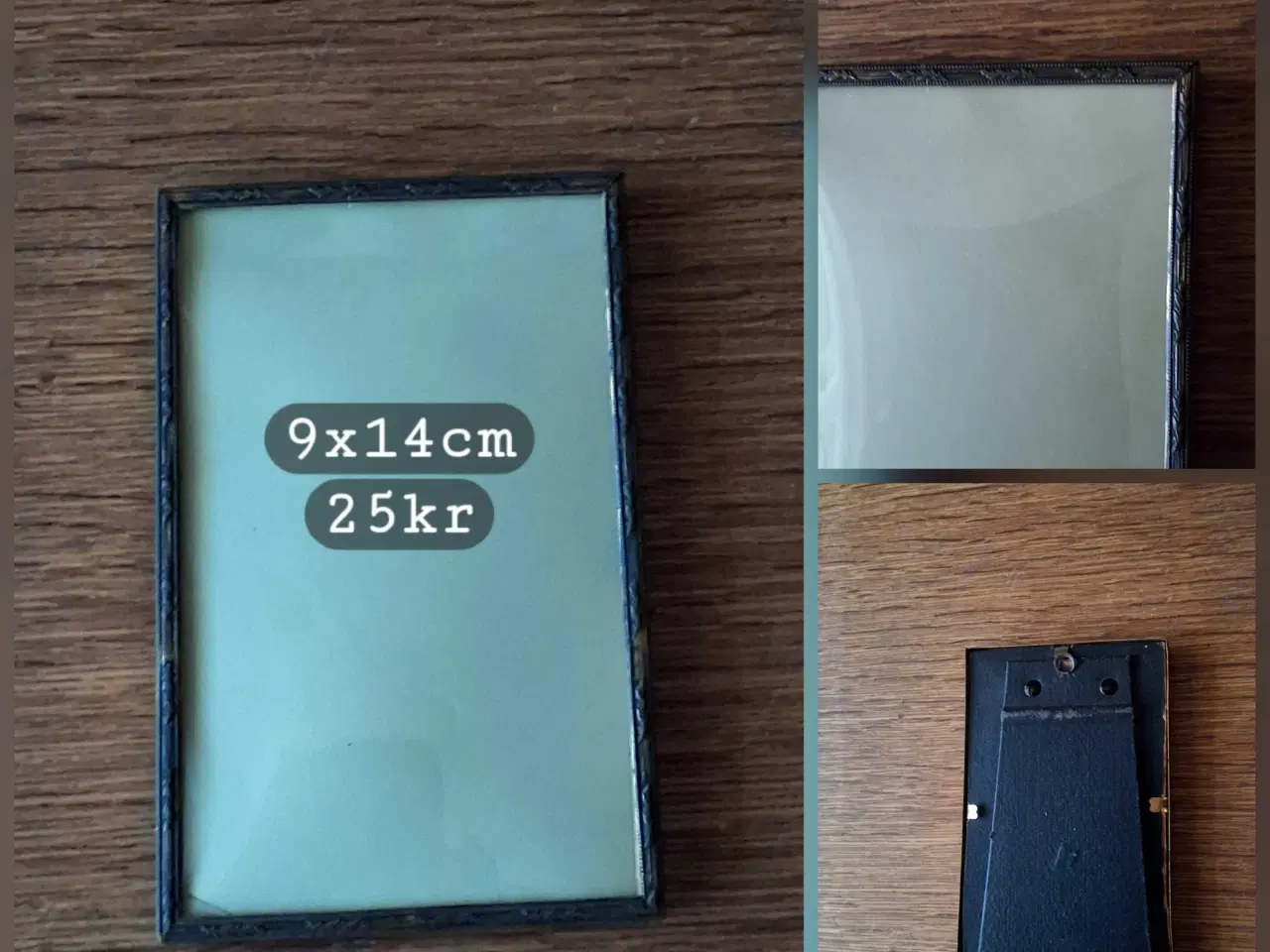 Billede 5 - BILLEDRAMMER - Gamle metalrammer med buet glas. 