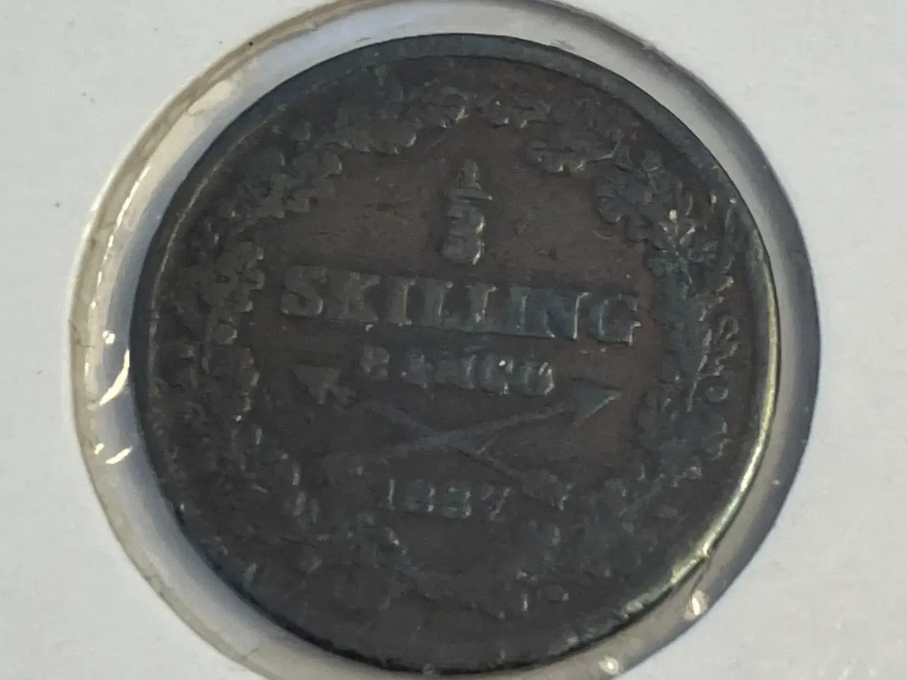 Billede 1 - 1/3 skilling 1837 Sweden