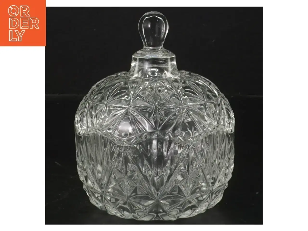 Billede 1 - Krystal beholder med låg (str. 13x11 cm)