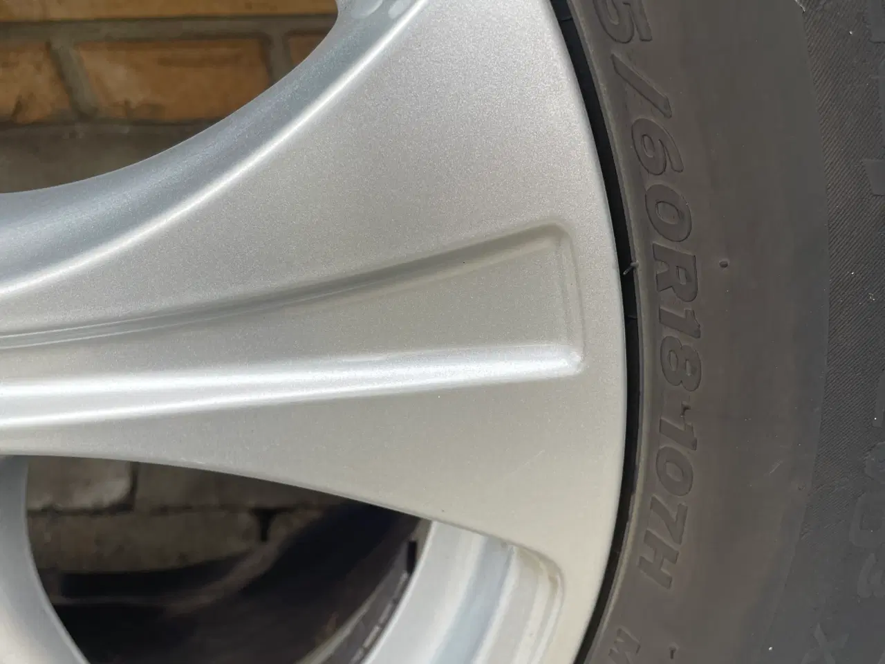 Billede 3 - Originale Mercedes alufælge med gode vinterdæk