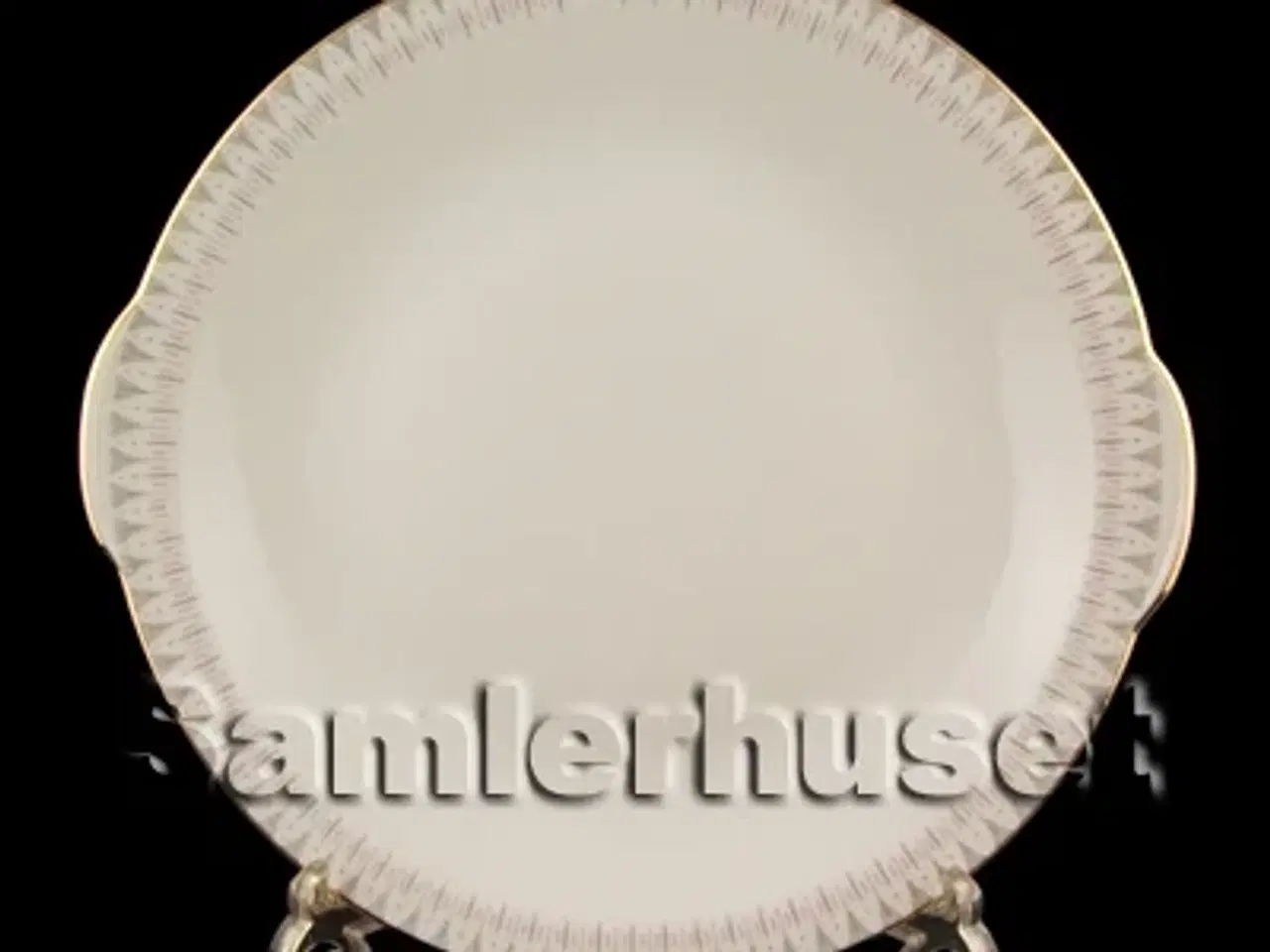 Billede 1 - Kongeå Kagefad Rundt med Håndtag 26 ½ cm.