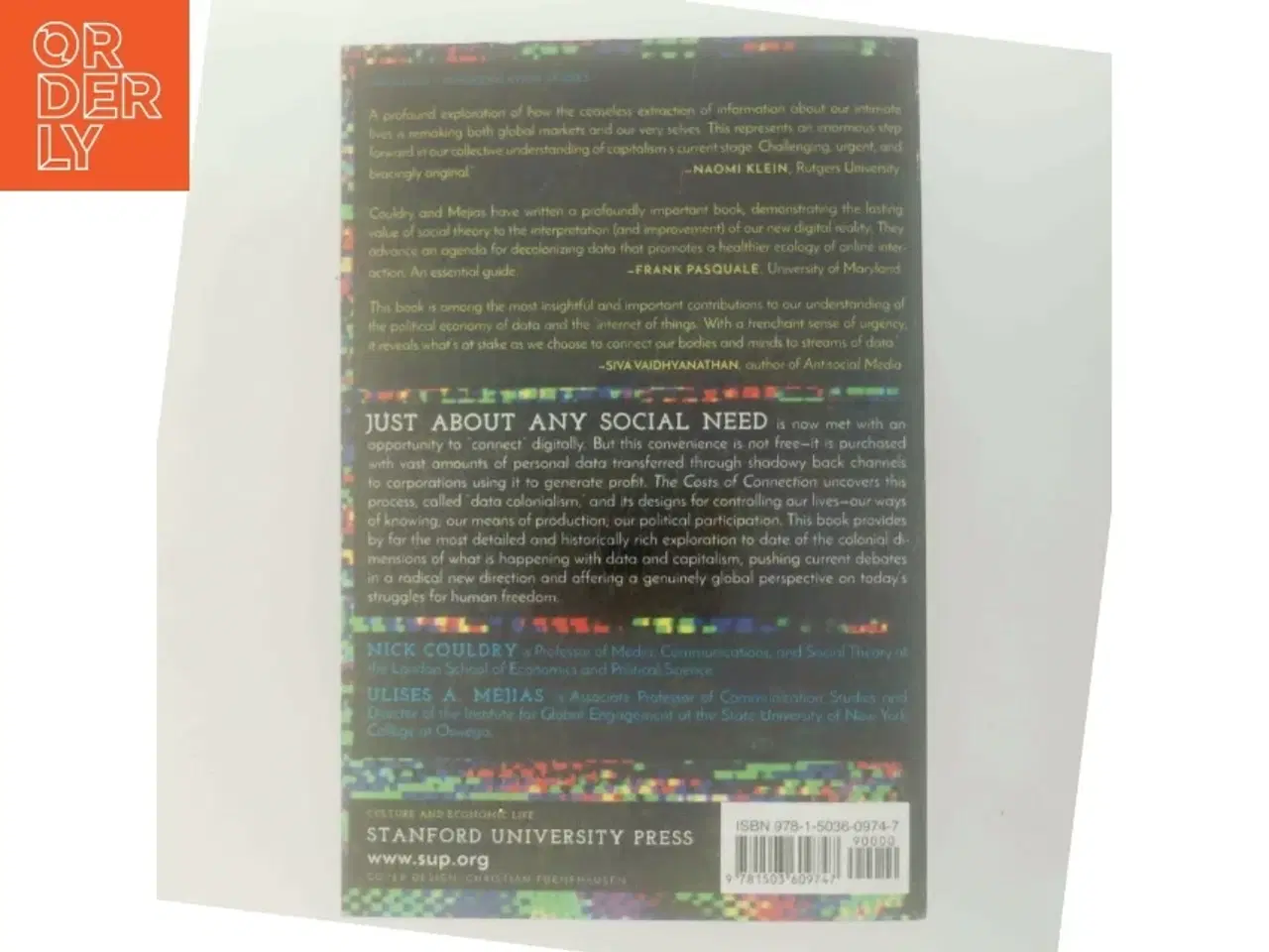 Billede 3 - The costs of connection : How data is colonizing human life and appropriating it for capitalism (Bog)