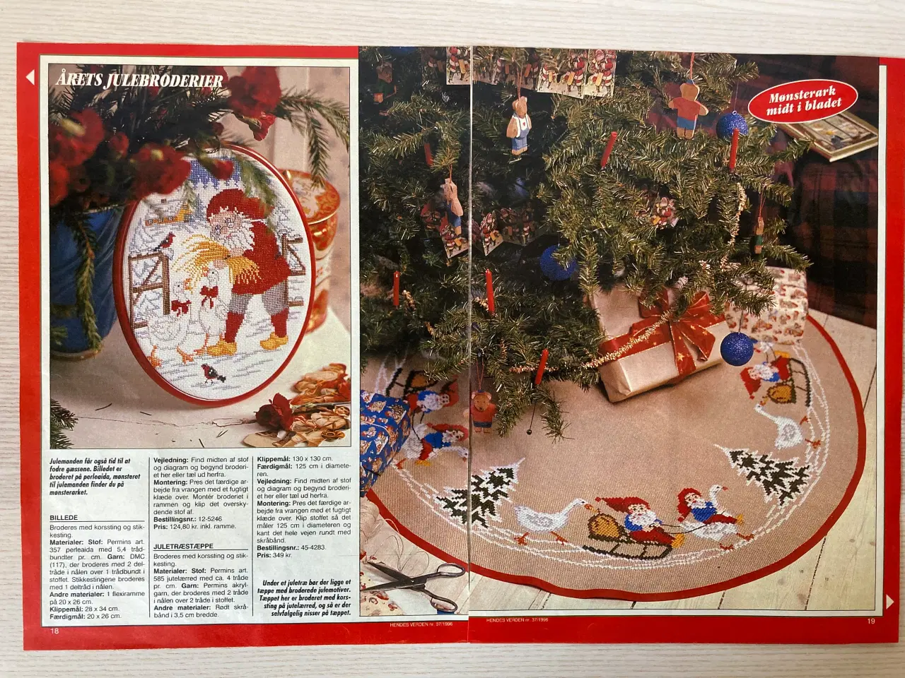 Billede 3 - 8 julebroderimønstre incl. mønsterark HV 37/1996