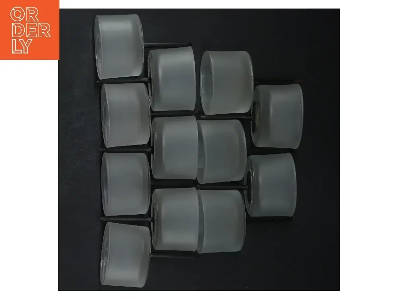 Billede 1 - Dekorative glasholdere med spyd (str. 12 styk, ø 5 cm)