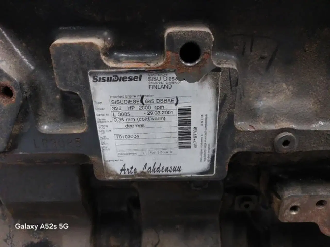 Billede 15 - Massey Ferguson 7278 Motorblok Sisudiesel 645 (L3085) V836866592