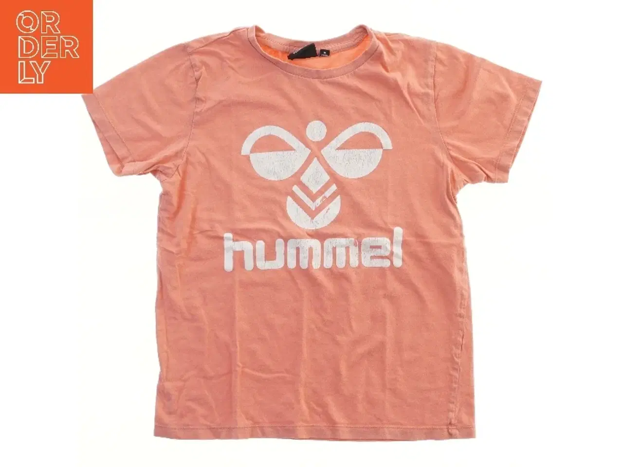 Billede 1 - Lyserød T-shirt med print fra Hummel (str. 140)