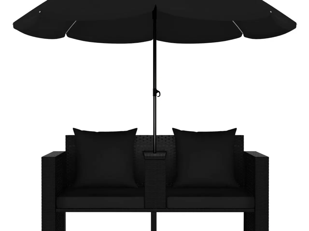 Billede 4 - Liggestol med hynde polyrattan sort