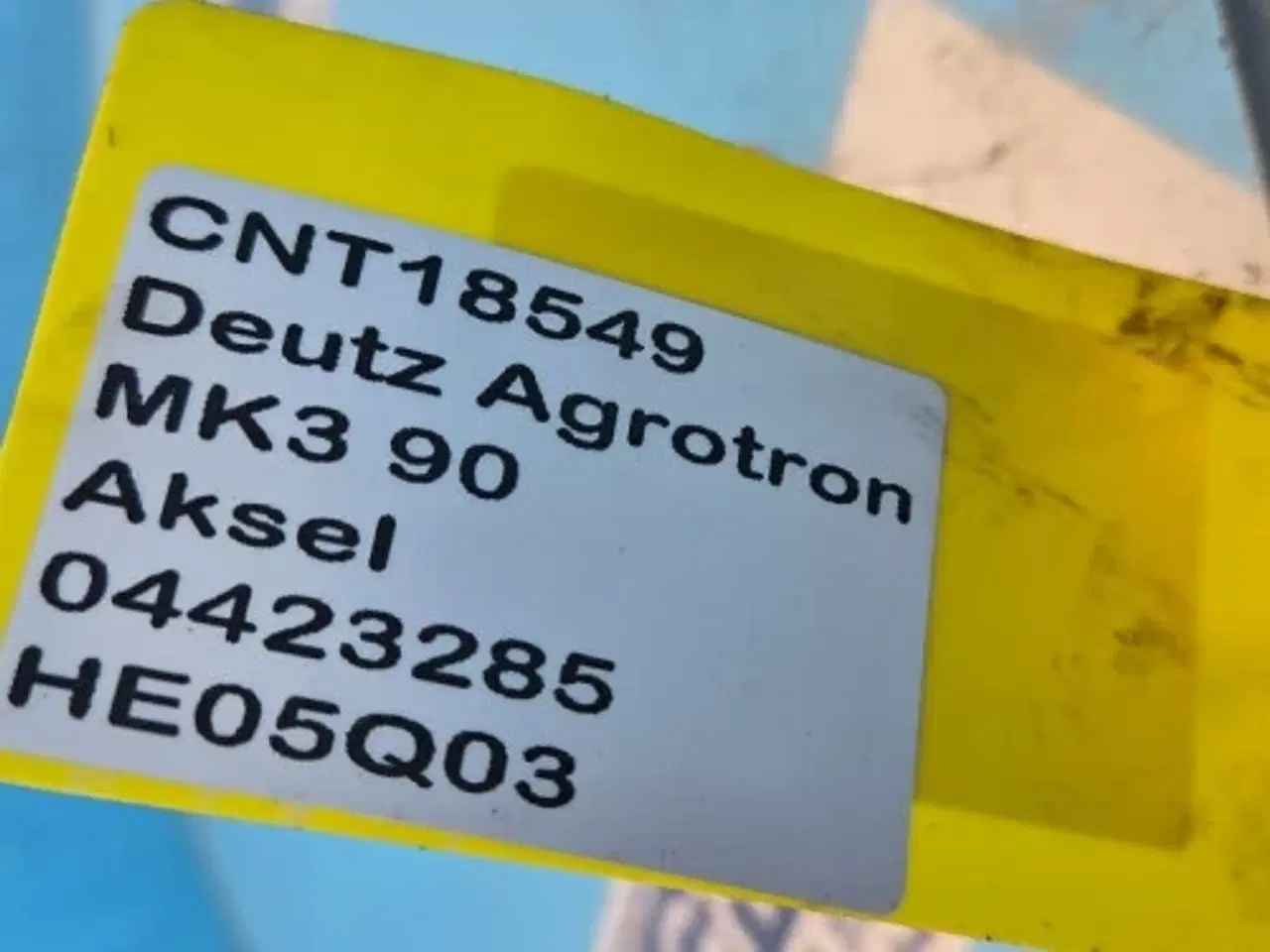 Billede 10 - Deutz Agrotron 90 Aksel 04423285