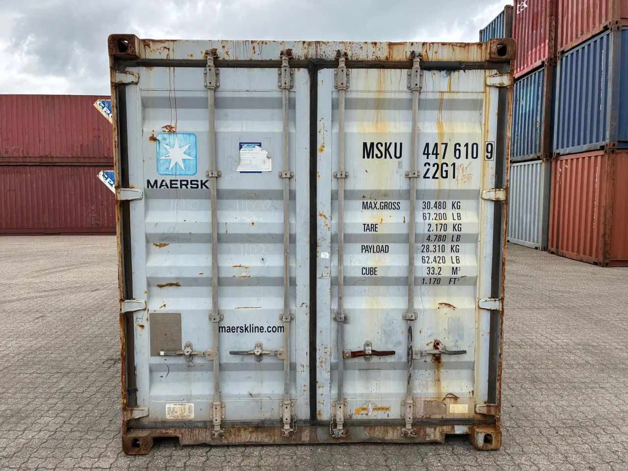 Billede 1 - 20 fods Container- ID: MSKU 447610-9