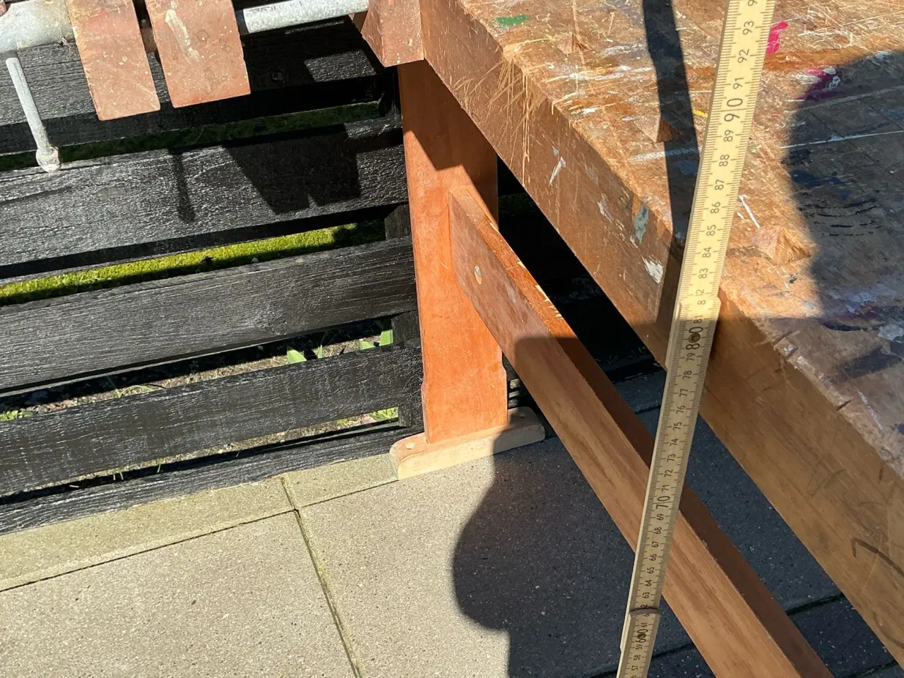 Billede 4 - Høvlbænk i træ