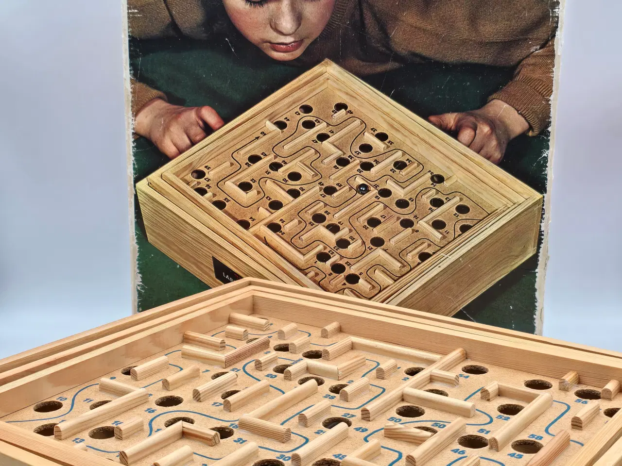 Billede 1 - Gammelt Brio Labyrint spil med æske